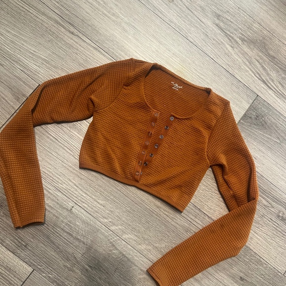 Out from Under burnt orange crop top - Picture 1 of 4